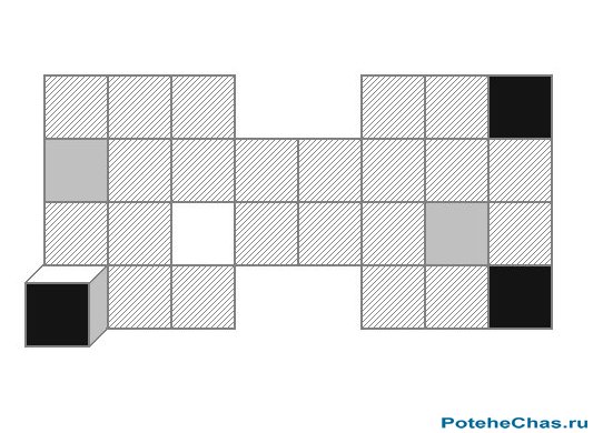 Перекатывание кубика  - Графическая головоломка