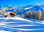 Пазлы собирать онлайн - Зима в горах